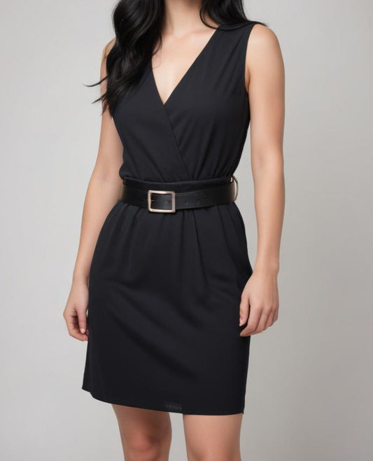 Women Lace Belted A-Line Dress