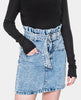 Lightly Washed Denim Skirt