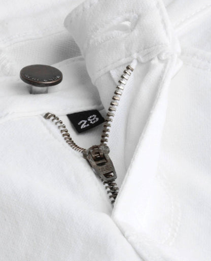 Women Skinny High Rise White Jeans